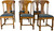 SOLD Set of 6 Empire Oak Dining Chairs