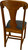 SOLD Set of 6 Empire Oak Dining Chairs