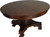 SOLD Round Mahogany Ball and Claw Dining Table Banquet - 10 Feet Long