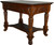 SOLD Carved Victorian Walnut Writing Desk Library Table