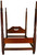 SOLD Period Mahogany Carved Canopy Bed – Civil War Era