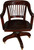 SOLD Mahogany Lawyer’s Banker’s Swivel and Tilt Office Chair