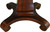 SOLD Round Mahogany Empire Dining Table 48” Banquet Length