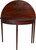 SOLD Mahogany Demi Lune Card Table