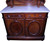 SOLD Marble Top Victorian Carved Huntsboard