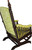 SOLD Oak Barley Twist Oversize Platform Rocker by Hunzinger