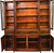 SOLD Flame Mahogany Bubble Glass Breakfront Butler’s Desk