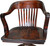 SOLD Antique Banker Lawyers Swivel and Tilt Office Chair by Faust