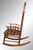 SOLD Antique Oak Press-back Rocker - Very Fancy