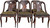 SOLD Set of 6 Period Pre-Civil War Empire Dining Chairs