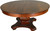 SOLD Mahogany Empire Round Banquet Table Opens 12 Feet