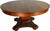 SOLD Mahogany Empire Round Banquet Table Opens 12 Feet