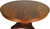 SOLD Mahogany Empire Round Banquet Table Opens 12 Feet