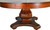 SOLD Mahogany Empire Round Banquet Table Opens 12 Feet