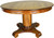 SOLD Antique Round Oak Empire Dining Table