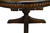 SOLD Antique Mahogany Round Carved 54” Dining Table w/4 Leaves