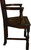 SOLD Walnut Decorated Throne Chair by Kittinger