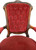 SOLD Victorian Rosewood Red Velvet Arm Chair