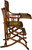 SOLD Victorian Press Back Oak Children’s Up and Down High Chair Stroller