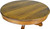 SOLD Victorian Oak Custom Coffee Table 42” Round