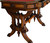 SOLD Victorian Burl Walnut Library Writing Desk – Civil War Era