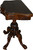 SOLD Victorian Burl Walnut Heavily Carved Game Table