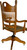 SOLD Victorian Carved Oak Bowtie Lawyers Bankers Office Swivel Chair