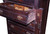 SOLD Victorian Walnut Lock Side Chest with Butlers Desk & Bevel Mirror