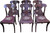 SOLD Set of 6 Empire Style Dining Chairs