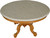 SOLD Victorian Oval Walnut Marble Top Coffee Table