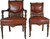 SOLD Rare Victorian Set of 8 Burl Walnut Dining Chairs – Twin Arms