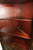 SOLD Antique Mahogany Inlaid Custom Corner China Closet