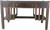 SOLD Mission Oak Flat Top Desk with Bookcases