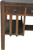 SOLD Mission Oak Flat Top Desk with Bookcases