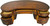 SOLD Burl Walnut French Style Kidney Desk