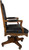 SOLD French Victorian Black Leather Swivel Tilt Lawyers Office Chair