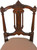 SOLD Victorian Walnut with Burl Carved Dainty Ladies Desk Chair