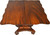 SOLD Period Empire Flame Mahogany Game Table – Pre-Civil War