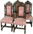 SOLD Set of 4 Victorian Heavy Carved Barley Post Oak Chairs
