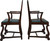 SOLD Set of 6 Mahogany Empire Dining Chairs – Twin Arms