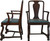 SOLD Set of 6 Mahogany Empire Dining Chairs – Twin Arms