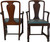 SOLD Set of 6 Mahogany Empire Dining Chairs – Twin Arms