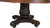 SOLD Mahogany 54 inch Empire Fluted Pedestal Banquet Table