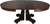 SOLD Mahogany 54 inch Empire Fluted Pedestal Banquet Table