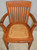 SOLD Oak Lawyers Bankers Cane Seat Arm Chair