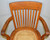 SOLD Oak Lawyers Bankers Cane Seat Arm Chair