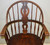 SOLD Solid Oak Knuckle Arm Windsor Chair