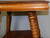 SOLD Victorian Large Claw Glass Foot Oak Parlor Table