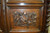SOLD Victorian Oak Barley Twist Carved Library Cabinet