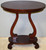 SOLD Oval Mahogany Empire Parlor Stand / Nightstand
